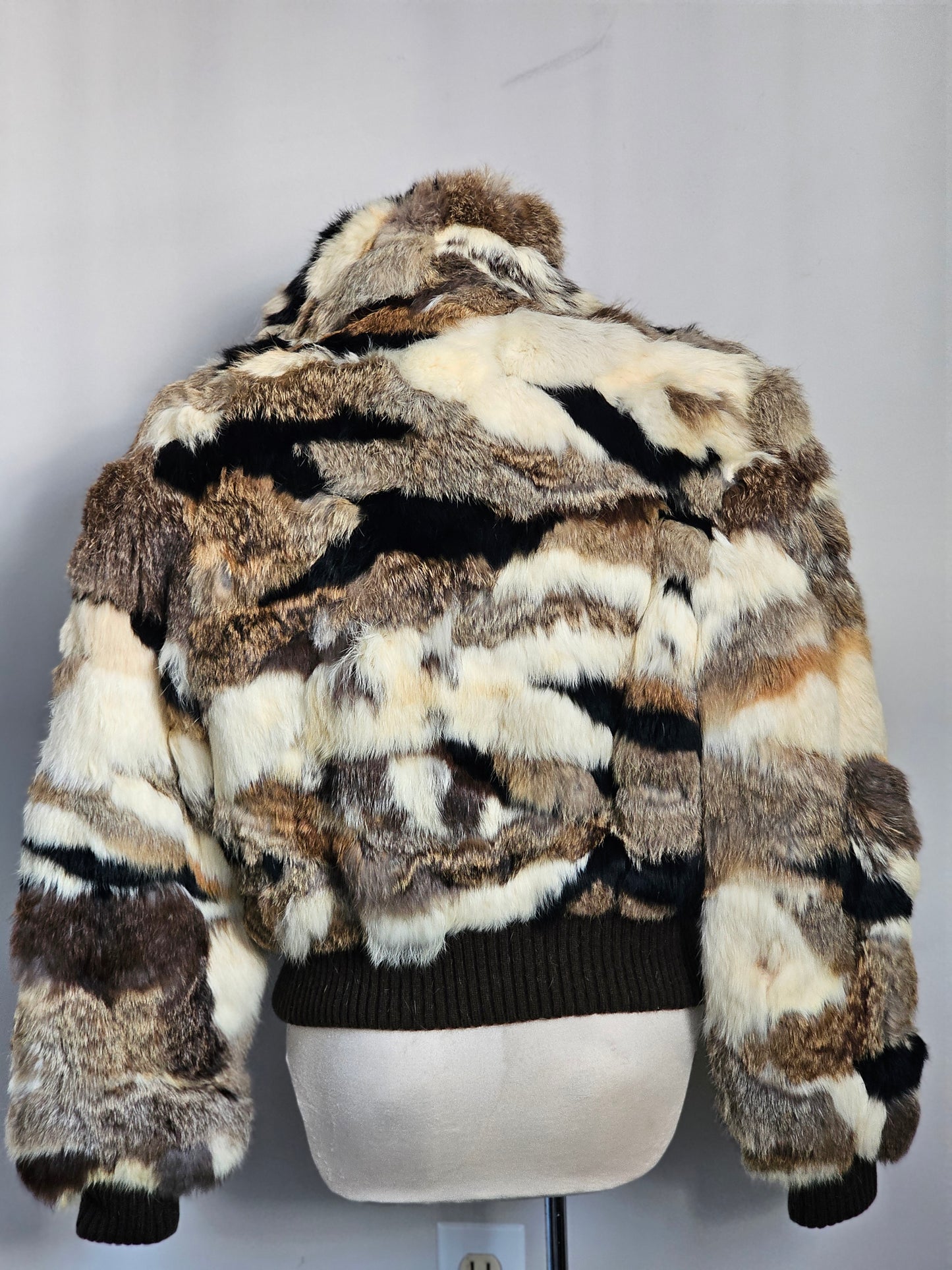 Rabbit Fur Boomer Jacket