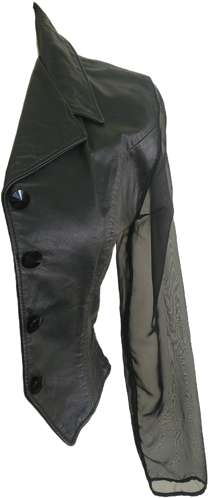Sheer Leather Jacket