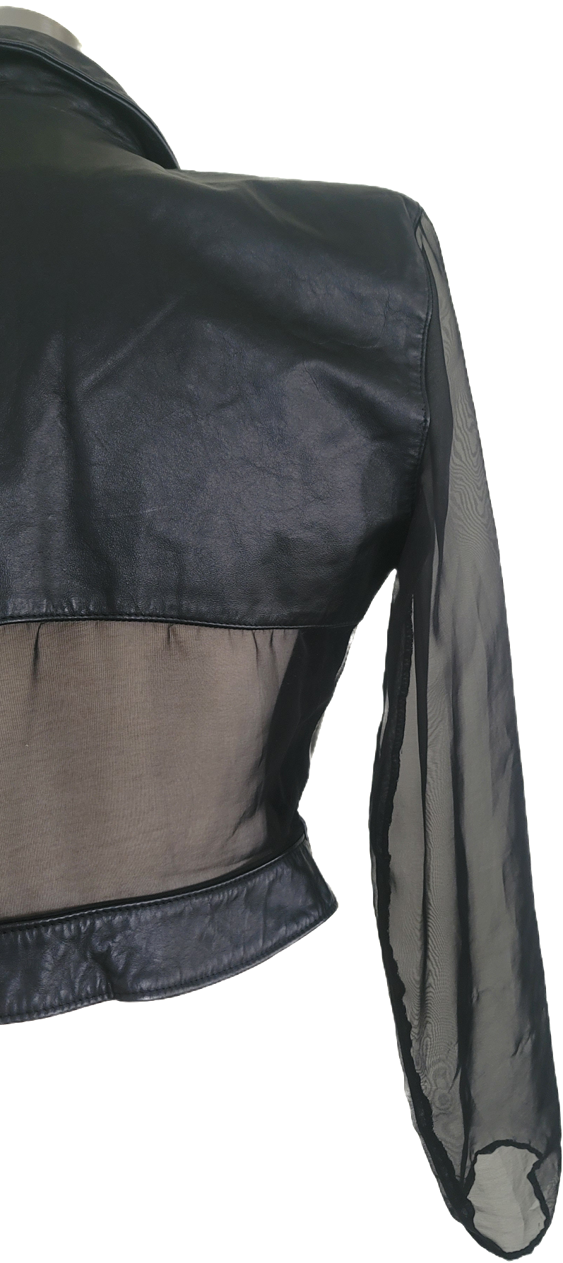 Sheer Leather Jacket