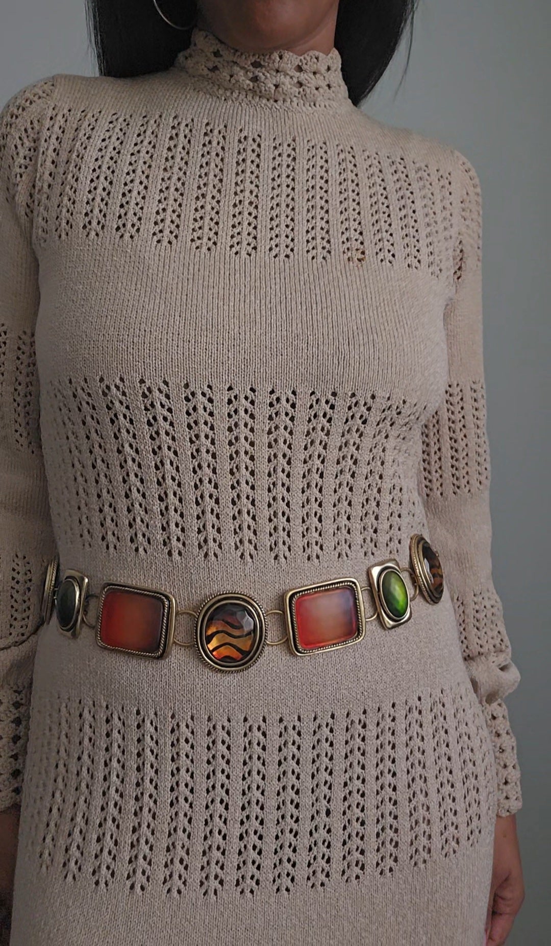 Tiger Eye Chain Belt