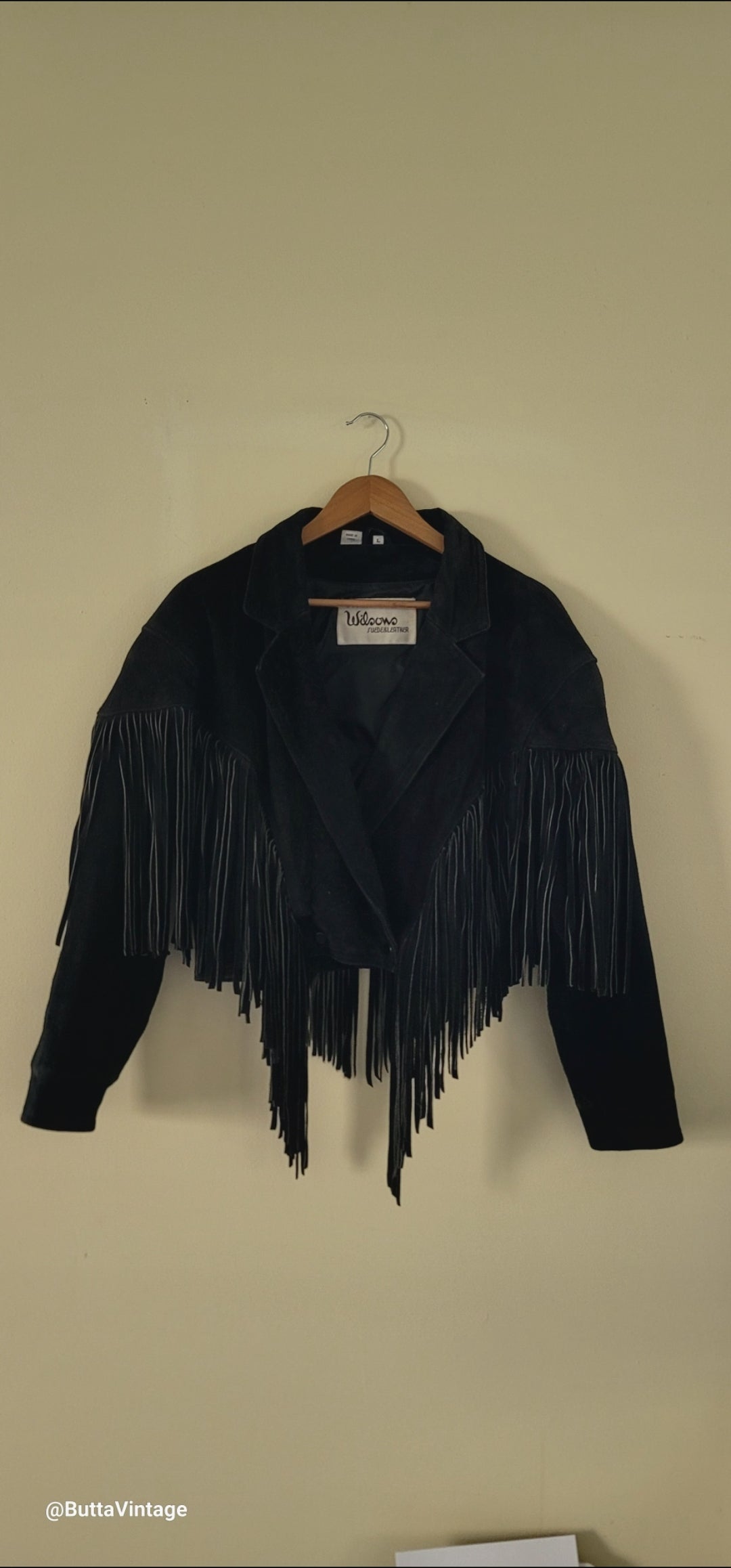 Black Suede Fringe Jacket