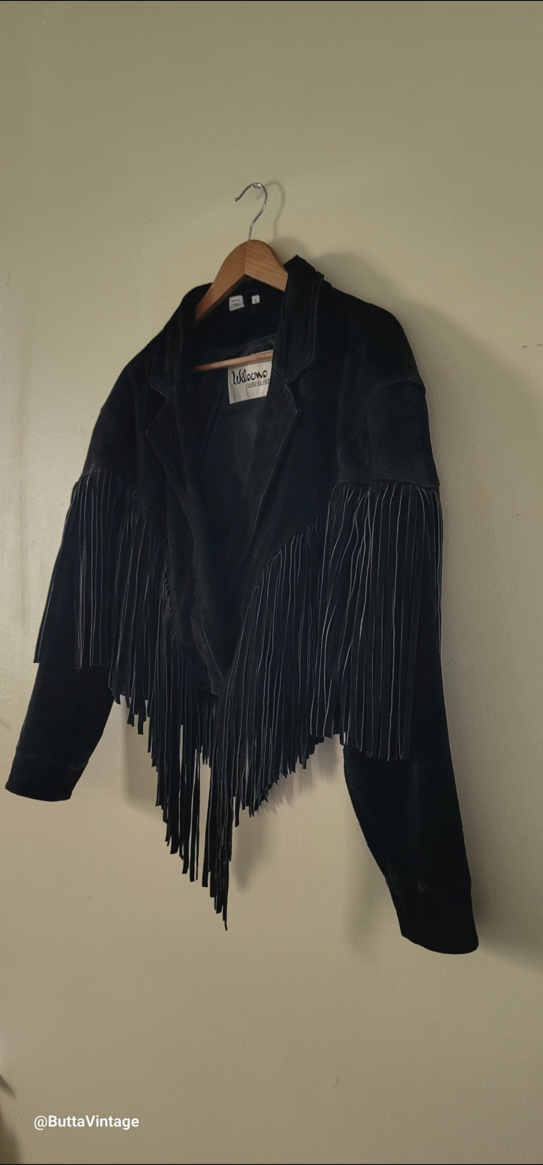 Black Suede Fringe Jacket