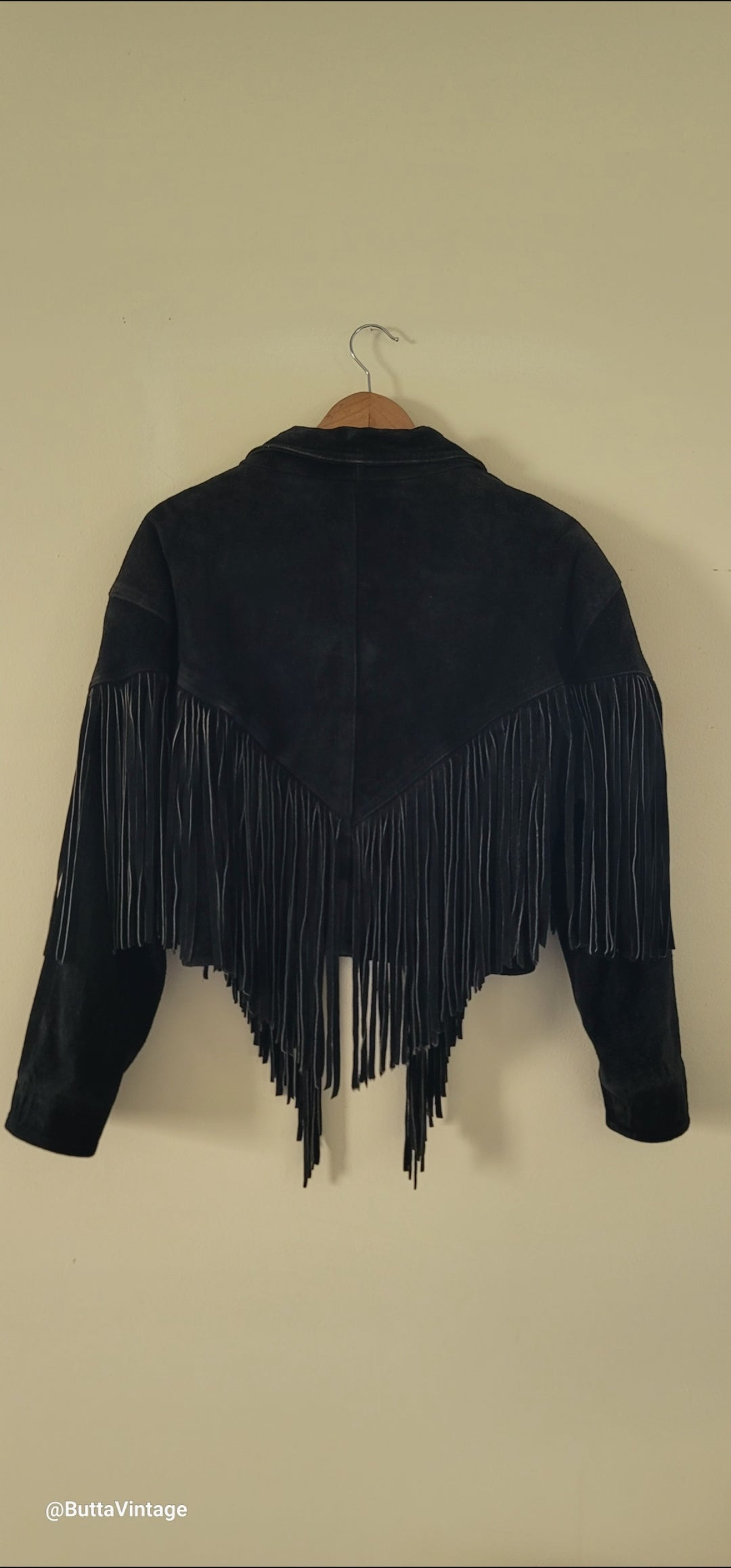 Black Suede Fringe Jacket