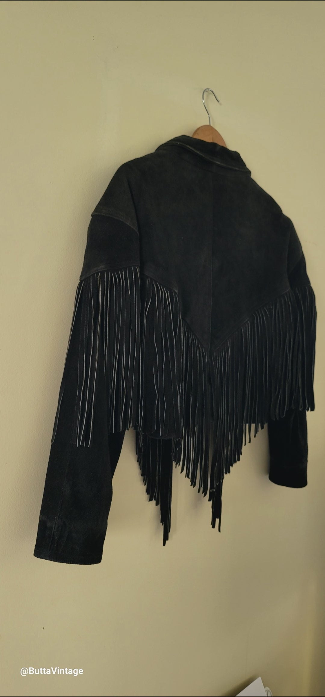 Black Suede Fringe Jacket