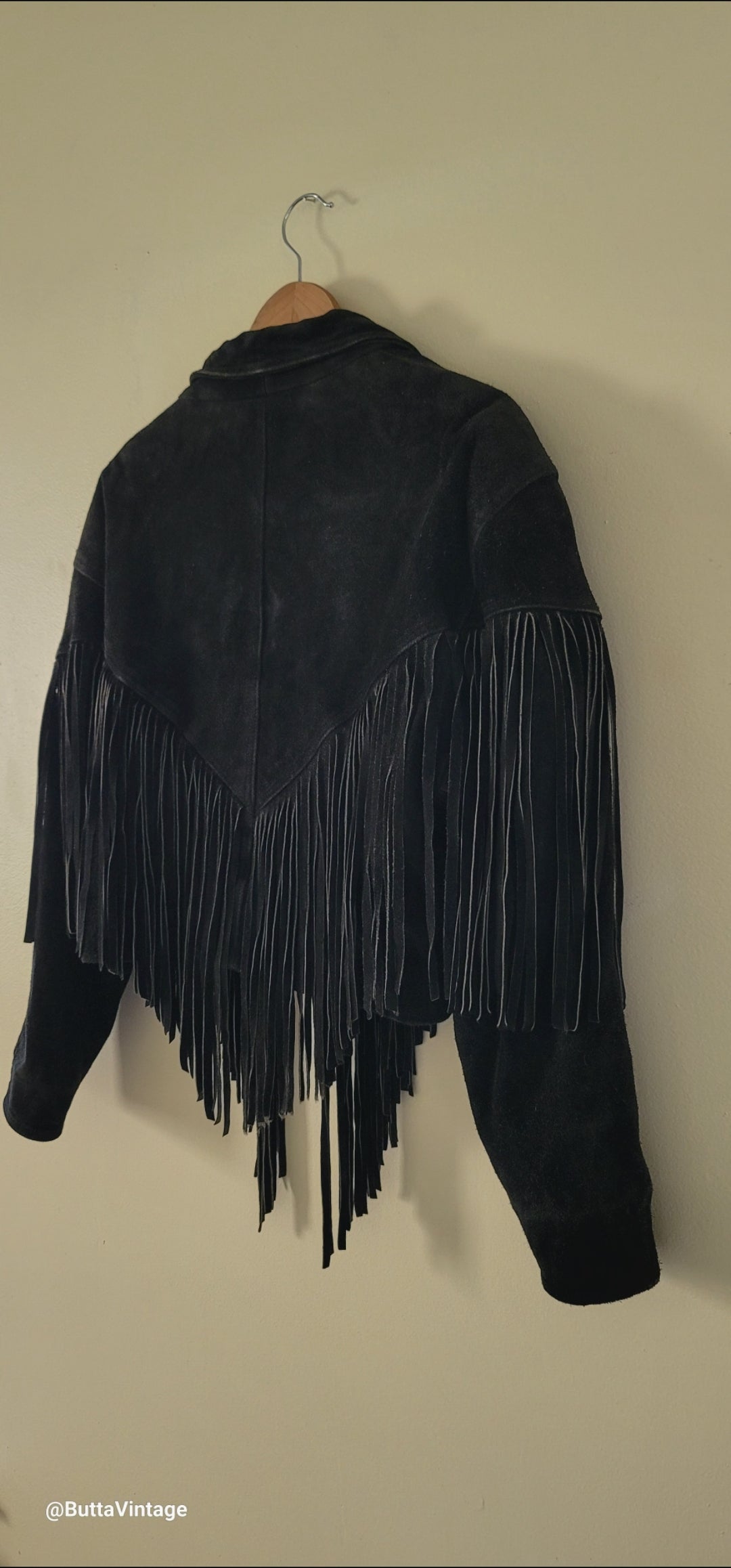 Black Suede Fringe Jacket
