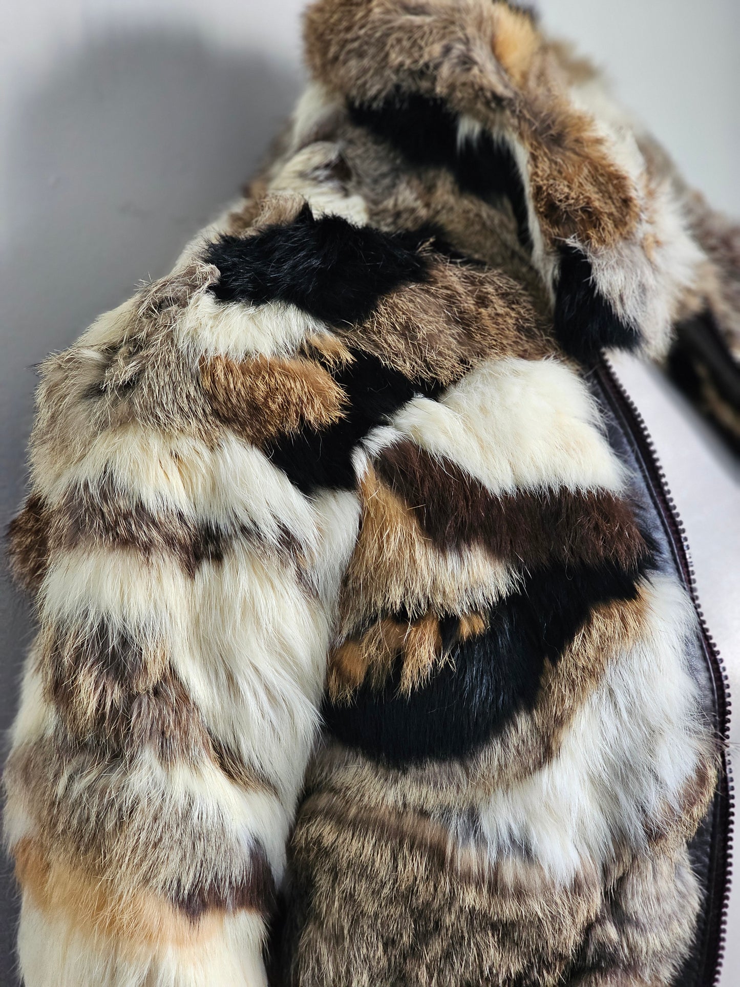 Rabbit Fur Boomer Jacket