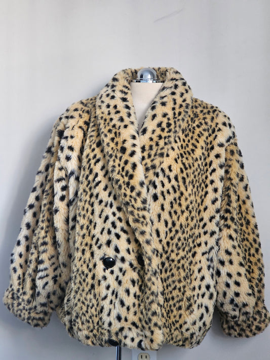 Jordache Leopard Faux Fur