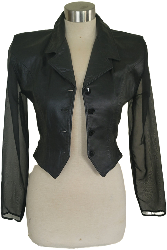 Sheer Leather Jacket
