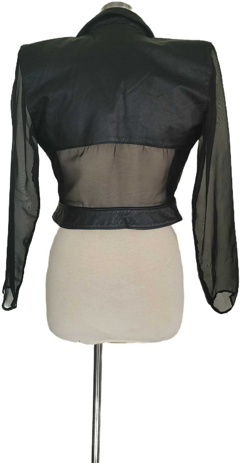 Sheer Leather Jacket