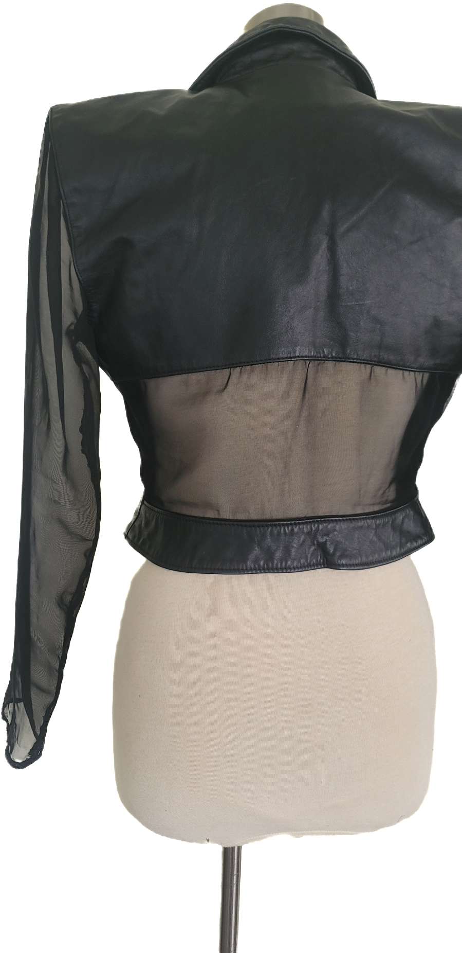 Sheer Leather Jacket