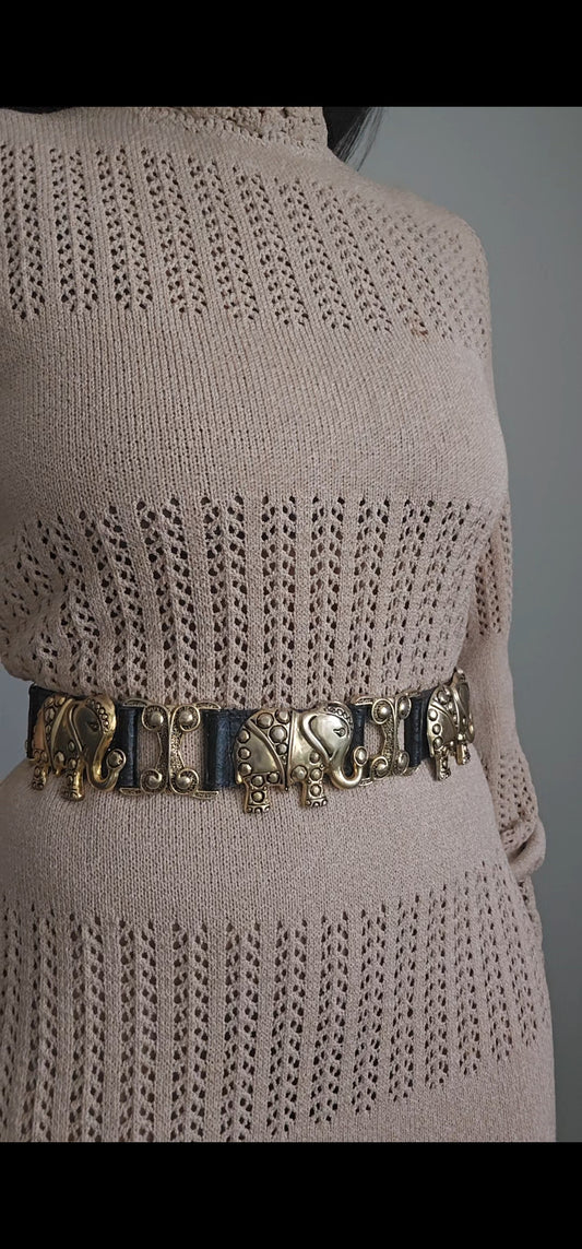 Gold Melt Elephant Belt