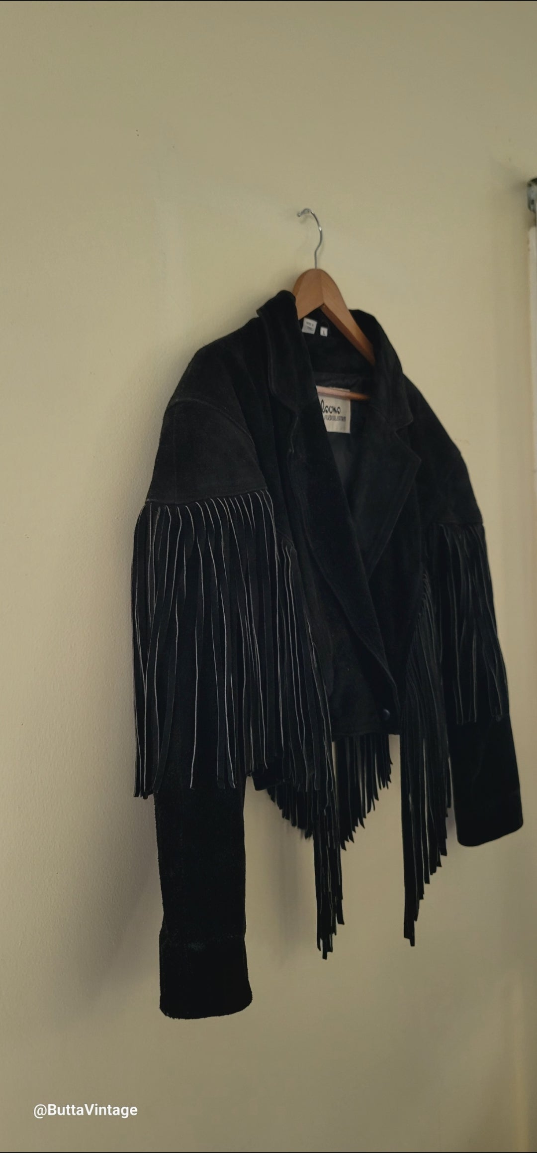 Black Suede Fringe Jacket
